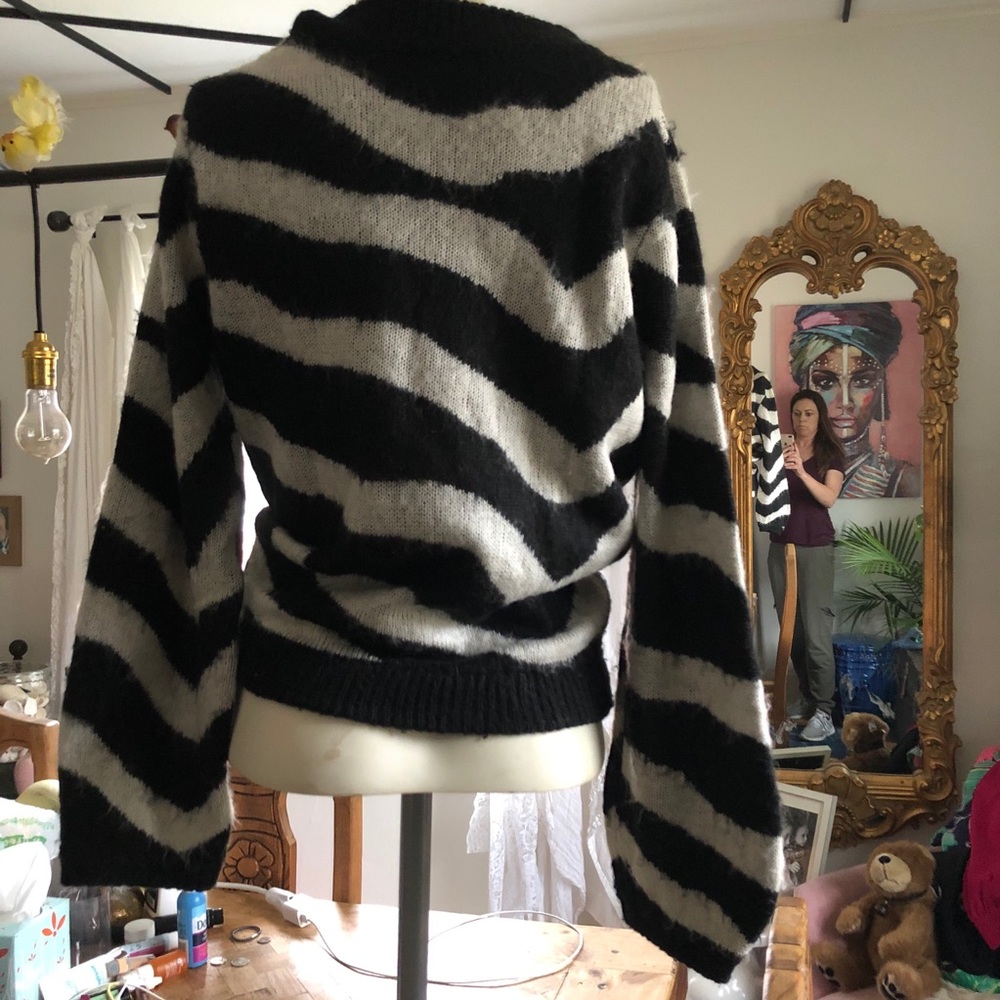 Zebra Striped Sweater